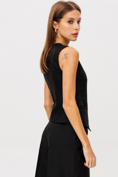 Жилет из текстиля приталенного стиля с выточками THE NAME 2361 - фото 3