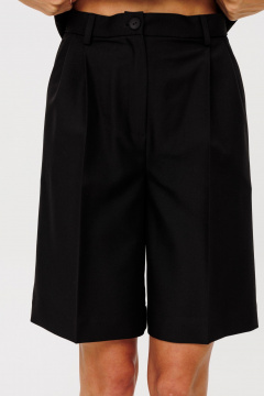 Шорты-бермуды с боковыми карманами и высокой посадкой THE NAME 2331 черный - фото 2