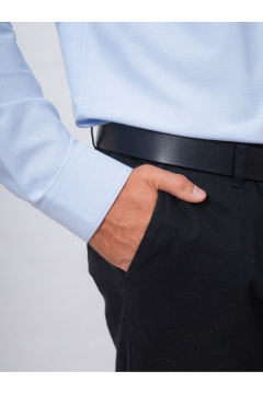 Рубашка деловая из хлопка с классическим воротником Nadex 01-094912/203-24 светло-голубой_самре - фото 4