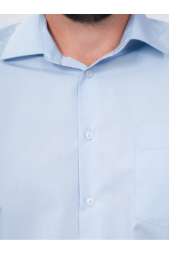 Рубашка из хлопка на пуговицах с длинным рукавом Nadex 01-094912/204-24 светло-голубой - фото 4