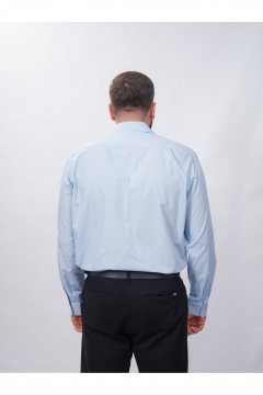 Рубашка из хлопка на пуговицах с длинным рукавом Nadex 01-094912/204-24 светло-голубой - фото 2