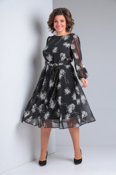 Платье полуприлегающего силуэта с резинкой Le Collect 226 - фото 2