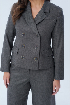 Жакет и брюки палаццо в деловом стиле Le Collect 239 - фото 4