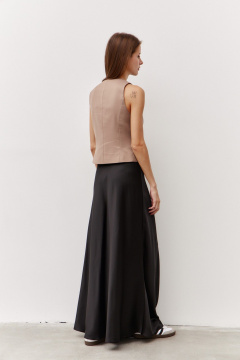 Юбка на каждый день из текстиля универсальная Luitui R2073 черный - фото 3