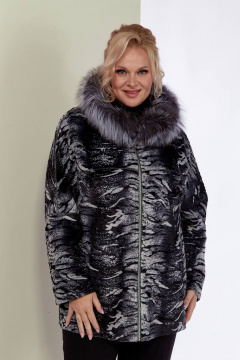 Дубленка женская двусторонняя с меховой опушкой Shetti 2158 изумруд - фото 5