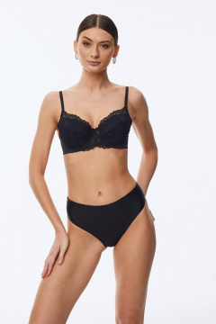 Черный кружевной бюстгальтер с каркасом Леди Леда 252-278 - фото 3