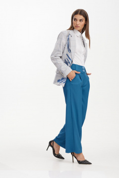 Брюки с завышенной посадкой и боковыми карманами NiV NiV fashion 3118 - фото 5