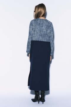 Платье миди из трикотажа с карманами и разрезами на каждый день MilMil 1148_Рига - фото 4