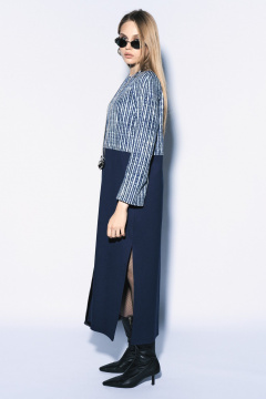 Платье миди из трикотажа с карманами и разрезами на каждый день MilMil 1148_Рига - фото 2