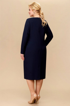 Текстильное платье полуприлегающего силуэта с нагрудными вытачками Линия Л Б-1993 - фото 3