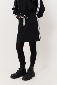 Юбка с карманами из костюмно-плательной ткани FLAIM 1126.01 черный - фото 2