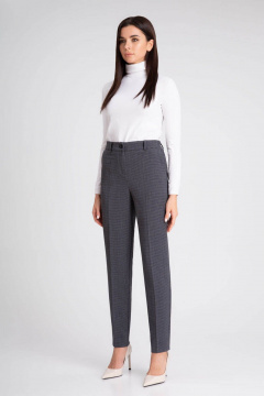 Деловой костюм с жилетом и классическими брюками IVARI 20403/1 гусиная_лапка - фото 4