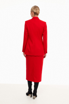 Платье с обтягивающим силуэтом и разрезом сзади Prestige 5234/1 красный - фото 3