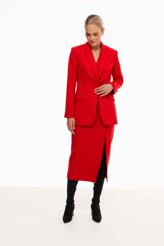 Платье с обтягивающим силуэтом и разрезом сзади Prestige 5234/1 красный - фото 2