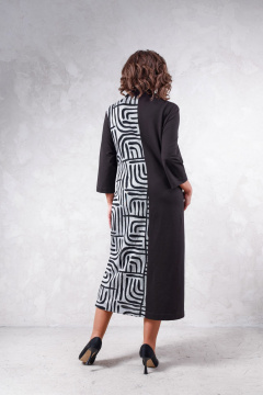 Платье миди с запахом и рукавом 7/8 из трикотажных полотен Avanti 1664 - фото 2