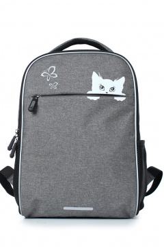 Рюкзак на одно отделение со стяжным ремнем и ручкой-петлей Galanteya 41223.24с85к45 серый_св. - фото 1