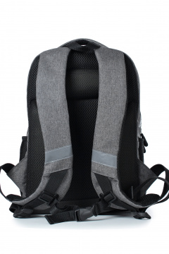 Рюкзак на одно отделение со стяжным ремнем и ручкой-петлей Galanteya 41223.24с85к45 серый_св. - фото 3