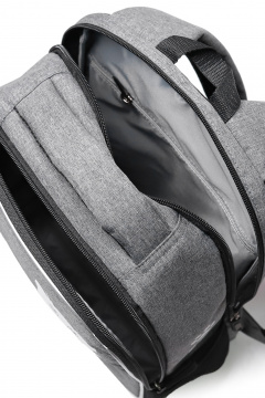 Рюкзак на одно отделение со стяжным ремнем и ручкой-петлей Galanteya 41223.24с85к45 серый_св. - фото 5