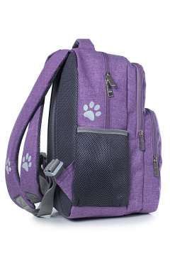 Фиолетовый рюкзак на два отделения с объемным карманом и декоративными элементами Galanteya 43322.23с409к45 фиолетовый - фото 4