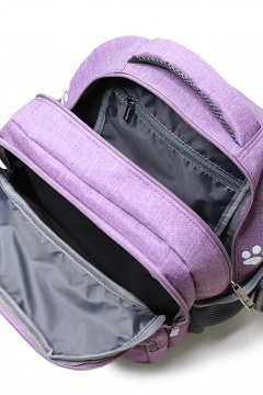 Фиолетовый рюкзак на два отделения с объемным карманом и декоративными элементами Galanteya 43322.23с409к45 фиолетовый - фото 5