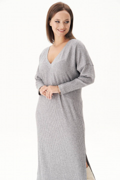 Трикотажное платье с разрезом и мерцающим эффектом Fantazia Mod 4935 - фото 2