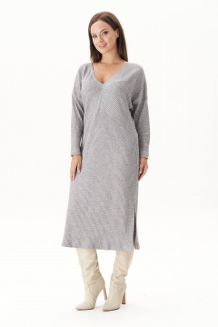 Трикотажное платье с разрезом и мерцающим эффектом Fantazia Mod 4935 - фото 1