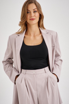 Серый деловой жакет свободного кроя EZER 1042 - фото 5