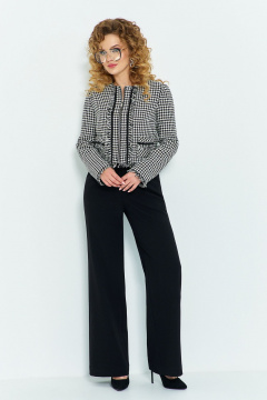 Костюм с укороченным жакетом и классическими брюками Euromoda 558 - фото 1