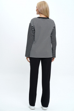 Блуза с печатным принтом и широкие брюки из вискозы и трикотажа Alani Collection 2233/1 - фото 5