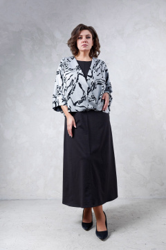 Платье А-образное макси с короткими рукавами и жакетом Avanti 1666-2 - фото 1