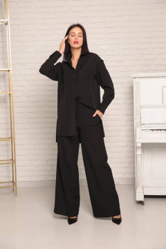 Демисезонная oversize рубашка из ткани хлопок для офиса и прогулок Gold Style 2497 - фото 2