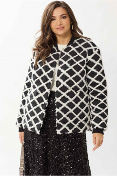 Куртка утепленная прямого силуэта на молниях Mislana 1147 черный - фото 1