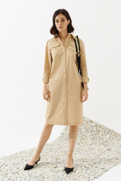 Платье-рубашка из хлопка демисезонное универсальное Noche mio 1.345 ALEGRI - фото 1