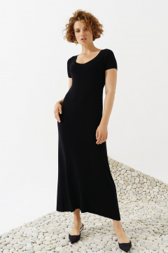 Трикотажное базовое платье демисезонное для повседневной носки Noche mio 1.586 ALEGIYA - фото 1