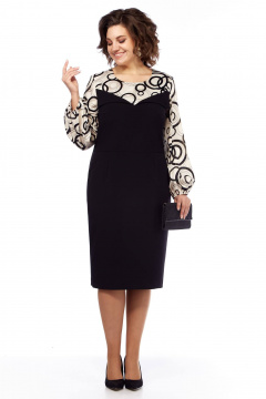 Платье из текстиля с вытачками и карманами, полуприлегающего силуэта Matini 3.1145/1 круги - фото 4