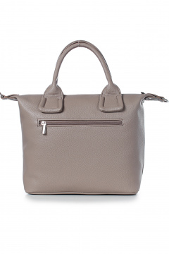 Сумка на одно отделение из экокожи с ручками и карманом Galanteya 31822.23с1115к45 кофейный - фото 3