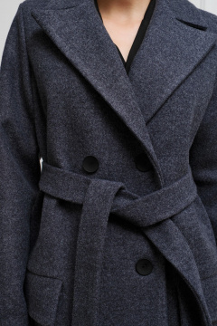 Зимнее пальто прямого кроя с утеплителем и двубортной застежкой Skipper Design 117 серый+утеплитель - фото 3