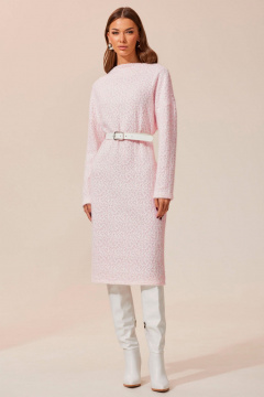 Платье полуприталенное с длиной ниже колена и стойкой Lyushe 3943.1 - фото 4