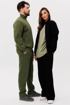 Удобный спортивный костюм из трикотажа и хлопка с логотипом GO m3086/28-02.182-188 - фото 4