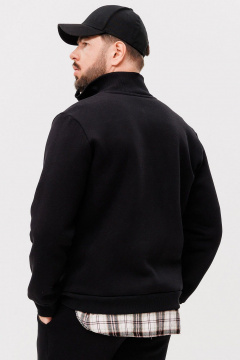 Черный демисезонный джемпер с логотипом GO m4086/40-02.176-182 - фото 3