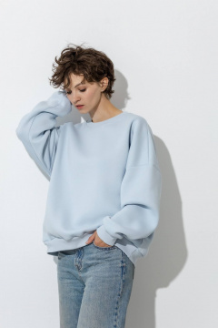 Свитшот спортивный из футера с начесом для повседневного стиля Twok 300811 эверест - фото 3