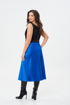 Юбка сатиновая расклешенная по косой с застежкой Takka Plus 24-236/2 - фото 5
