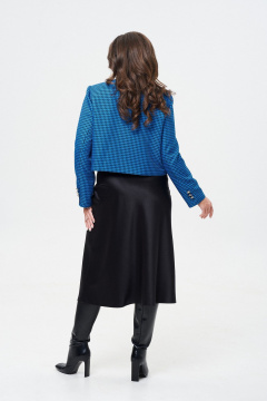 Юбка сатиновая расклешенная по косой с застежкой Takka Plus 24-236/3 - фото 4