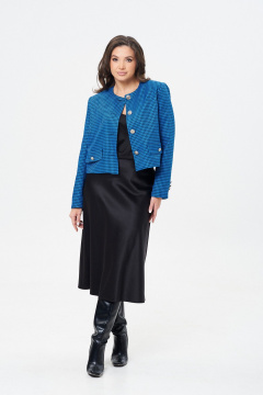 Юбка сатиновая расклешенная по косой с застежкой Takka Plus 24-236/3 - фото 2