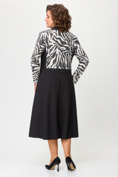 Платье с цветными вставками из трикотажа и текстиля DaLi 5720 - фото 2