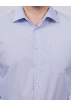 Голубая деловая рубашка из хлопка с длинным рукавом Nadex 01-094912/204-24 голубая_звезда - фото 5