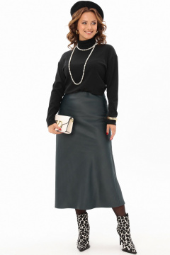 Юбка из атласной ткани с высокой талией и длиной 86 см Angelina & Сo 1175 - фото 1