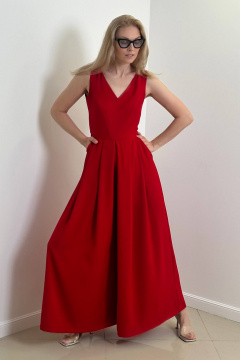 Круглогодичный нарядный красный комбинезон Achosa 93 красный - фото 1