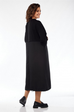 Комбинированное платье с декором и карманами стиль на каждый день Jurimex 3238 - фото 2