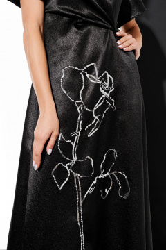 Платье ELLETTO 1056 черный - фото 5